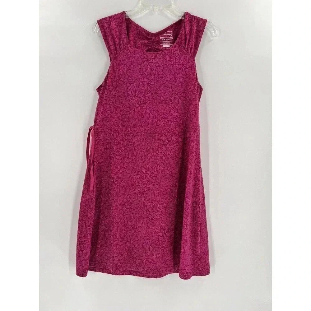 Merrell Dress Womens LARGE Opti-Wick UPF 50+ Midi Sleeveless Open Back Pink Midi